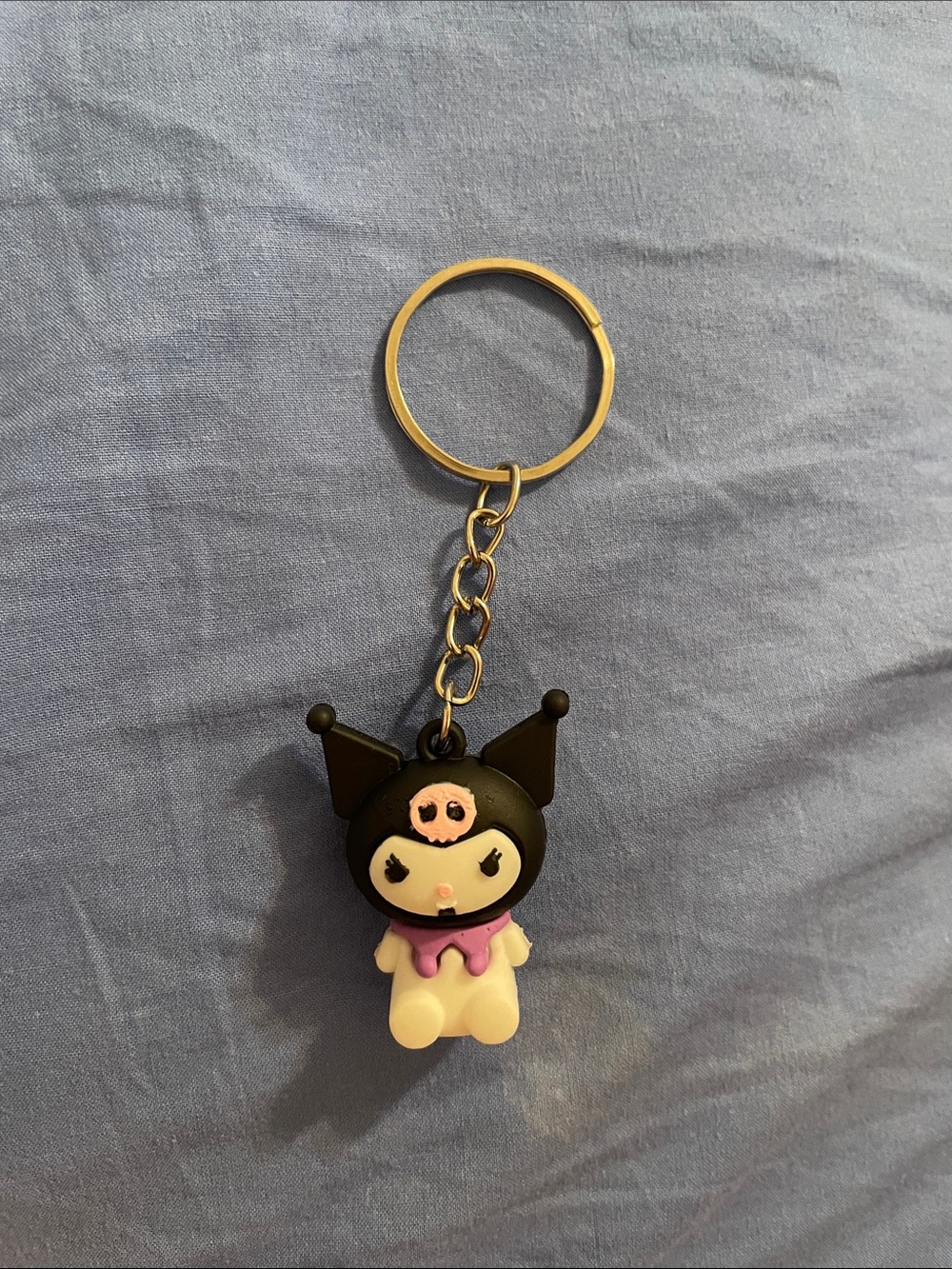 Kuromi Sanrio bag charm key chain NWOT